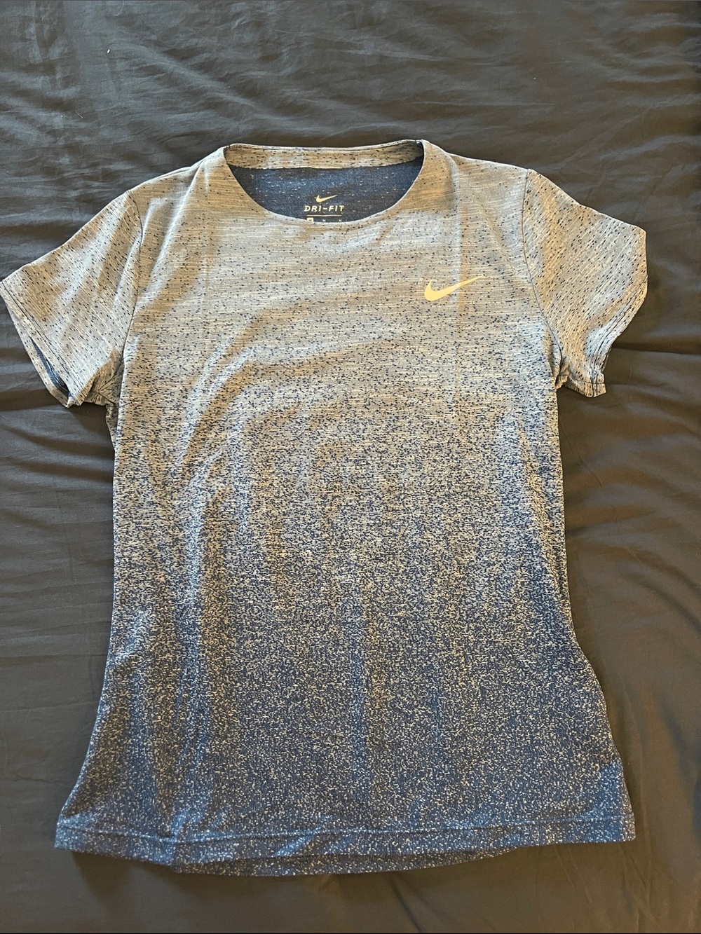 Nike Blue to Gray Gradient Dri-FIT Short Sleeve Tee